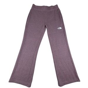 The North Face Girls Cozy Dream Fleece Wide Leg Pants Purple Sweatpants Size 12